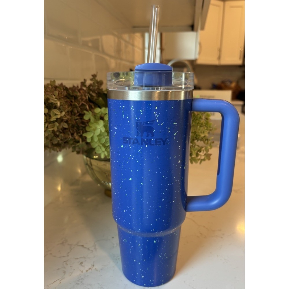 NWOT Stanley Quencher FlowState Stainless Steel Tumbler 30oz Deep Iris Speckle